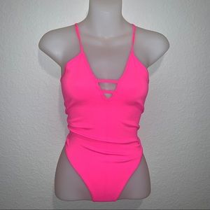 Free people movement tropical pink xs/s bodysuit